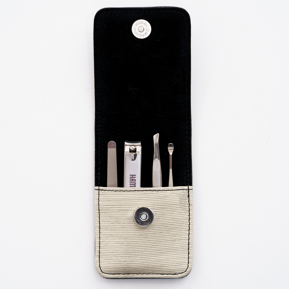 HAMABO 4PCS Portable nail clippers set Pink HS-2P